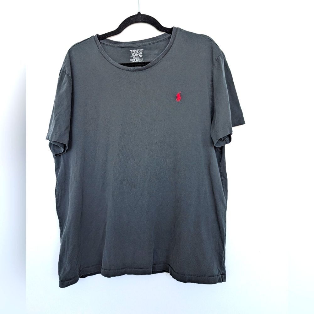 Polo Ralph Lauren Custom Fit Single Stitch Logo Embroidery Short Sleeve Sz XL